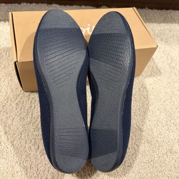 NEW Allbirds Wool Breezer Women Flats Shoes Size 9.5 Deep Navy Machine Washable - Picture 6 of 10